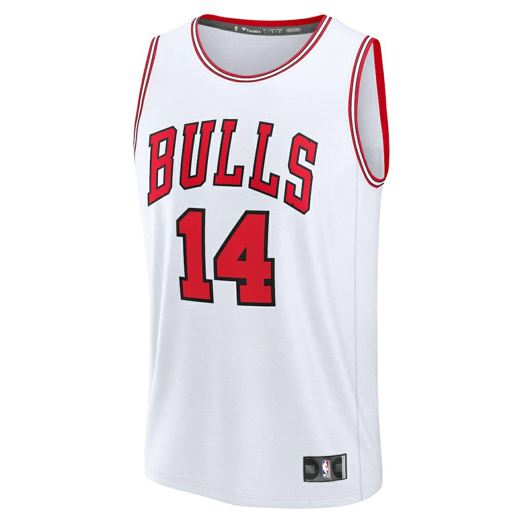 Fanatics Matas Buzelis Chicago Bulls Youth Fast Break Replica Player Jersey Associati- White Edition