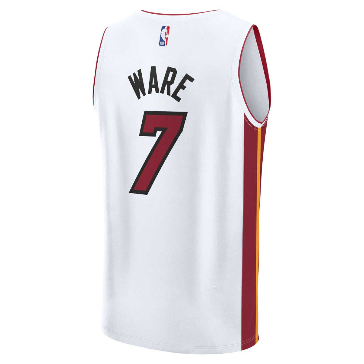 Fanatics Kel'el Ware Miami Heat Youth Fast Break Replica Player Jersey Association White Edition