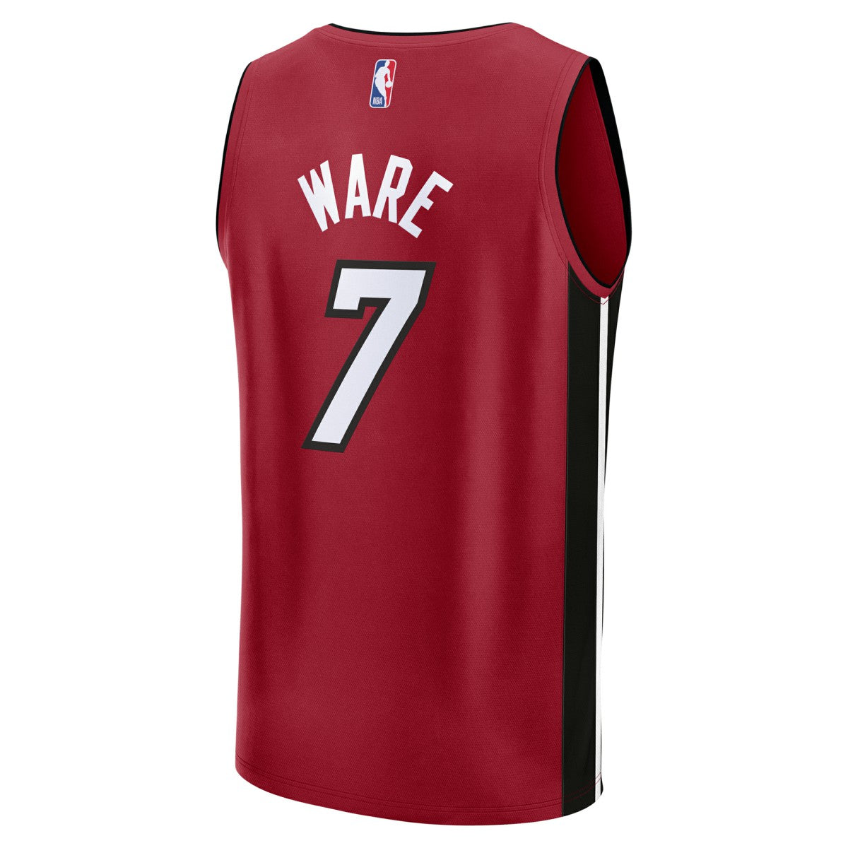 Fanatics Kel'el Ware Miami Heat Youth Fast Break Player Jersey Statement Edition Red