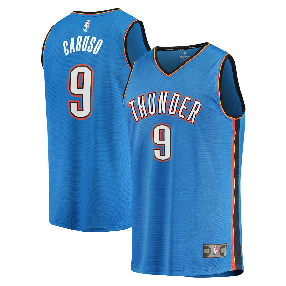 Fanatics Alex Caruso Oklahoma City Thunder Fast Break Replica Player Jersey Icon Edition Blue