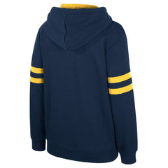 Denver Nuggets Stadium Essentials Women's Road Game Pullover Hoodie Navy