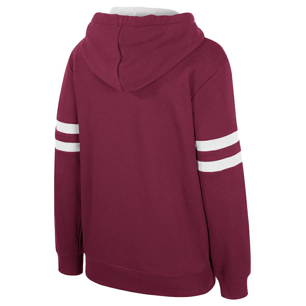 Cleveland Cavaliers Stadium Essentials Women's Road Game Pullover Hoodie Wine