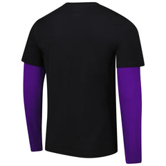 Sacramento Kings Stadium Essentials Unisex Spectator 2fer Long Sleeve T-Shirt Black