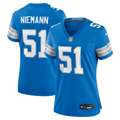 Ben Niemann Detroit Lions Women's Team Game Jersey - Blue - Nike