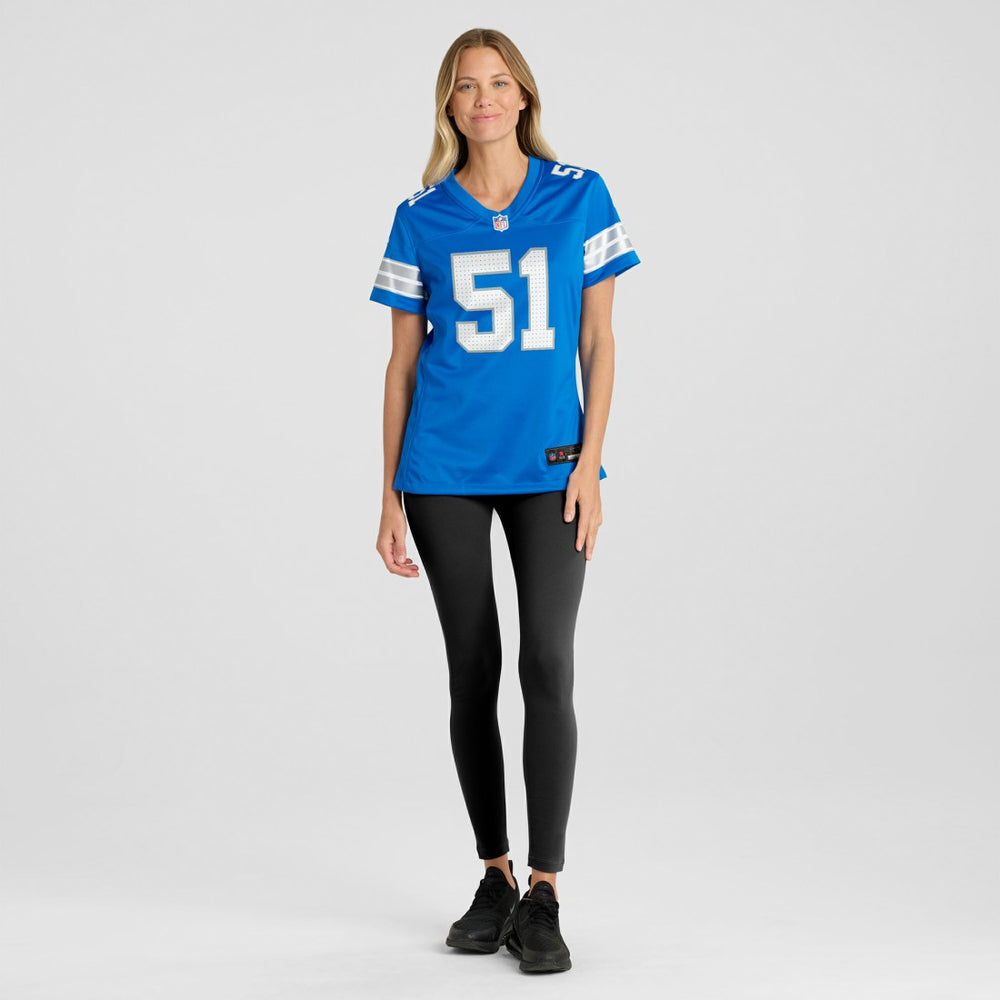 Ben Niemann Detroit Lions Women's Team Game Jersey - Blue - Nike