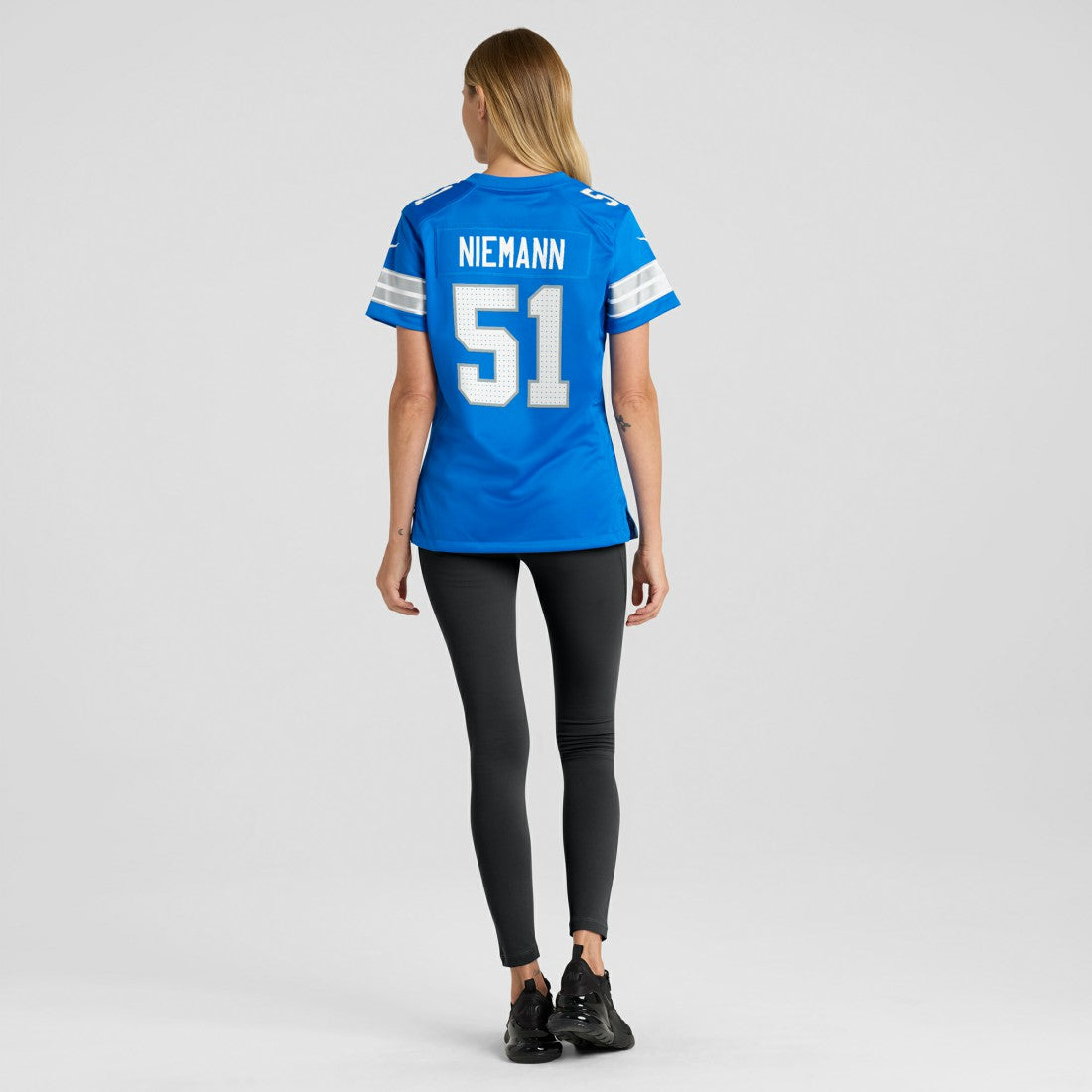 Ben Niemann Detroit Lions Women's Team Game Jersey - Blue - Nike