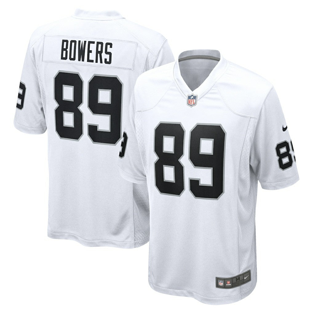Brock Bowers Las Vegas Raiders Game Jersey - White - Nike