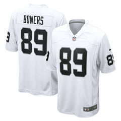 Brock Bowers Las Vegas Raiders Game Jersey - White - Nike
