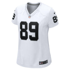 Brock Bowers Las Vegas Raiders Women's Game Jersey - White - Nike