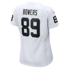 Brock Bowers Las Vegas Raiders Women's Game Jersey - White - Nike