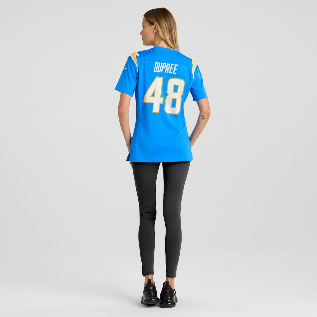 Bud Dupree Los Angeles Chargers Women's Team Game Jersey - Powder Blue - Nike
