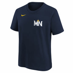 Royce Lewis Minnesota Twins Nike Youth Fuse City Connect Name & Number T-Shirt Online