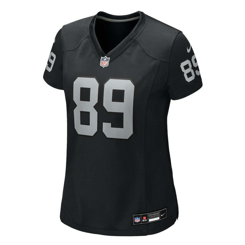 Brock Bowers Las Vegas Raiders Women's Team Game Jersey - Black - Nike