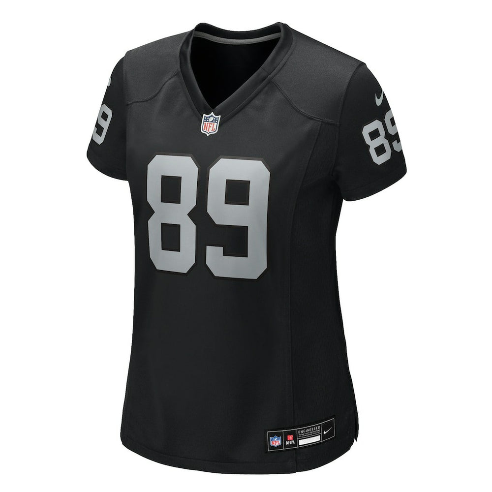Brock Bowers Las Vegas Raiders Women's Team Game Jersey - Black - Nike