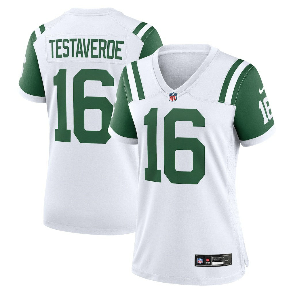 Vinny Testaverde New York Jets Women's Classic Alternate Retired Player Game Jersey - White - Nike