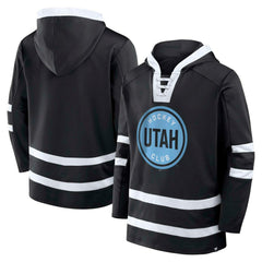Utah Mammoth Fanatics Inside Line Pullover Hoodie - Black | Fanatics Lifestyle