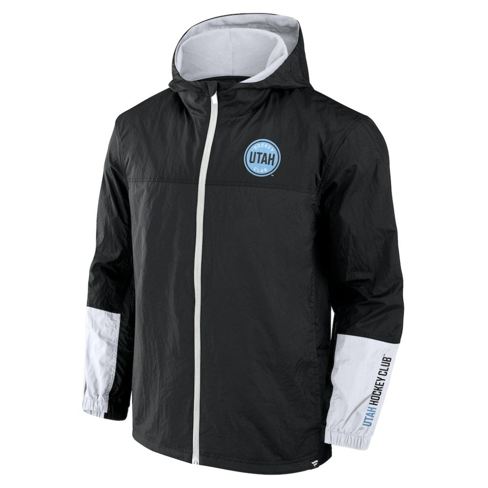 Utah Mammoth Fanatics Crash the Net Full-Zip Hoodie Jacket - Black | Fanatics on sale