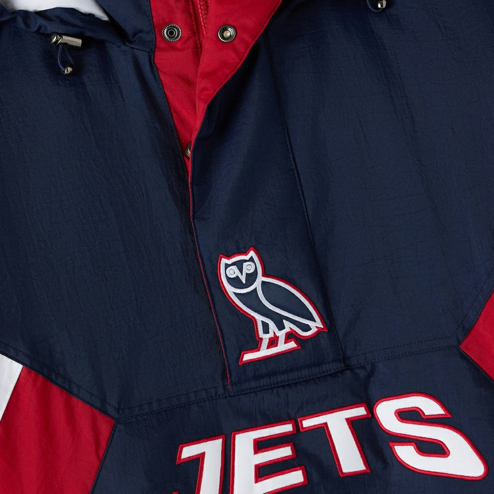 Winnipeg Jets OVO x Starter Half-Zip Hooded Jacket - Navy | NHL sale