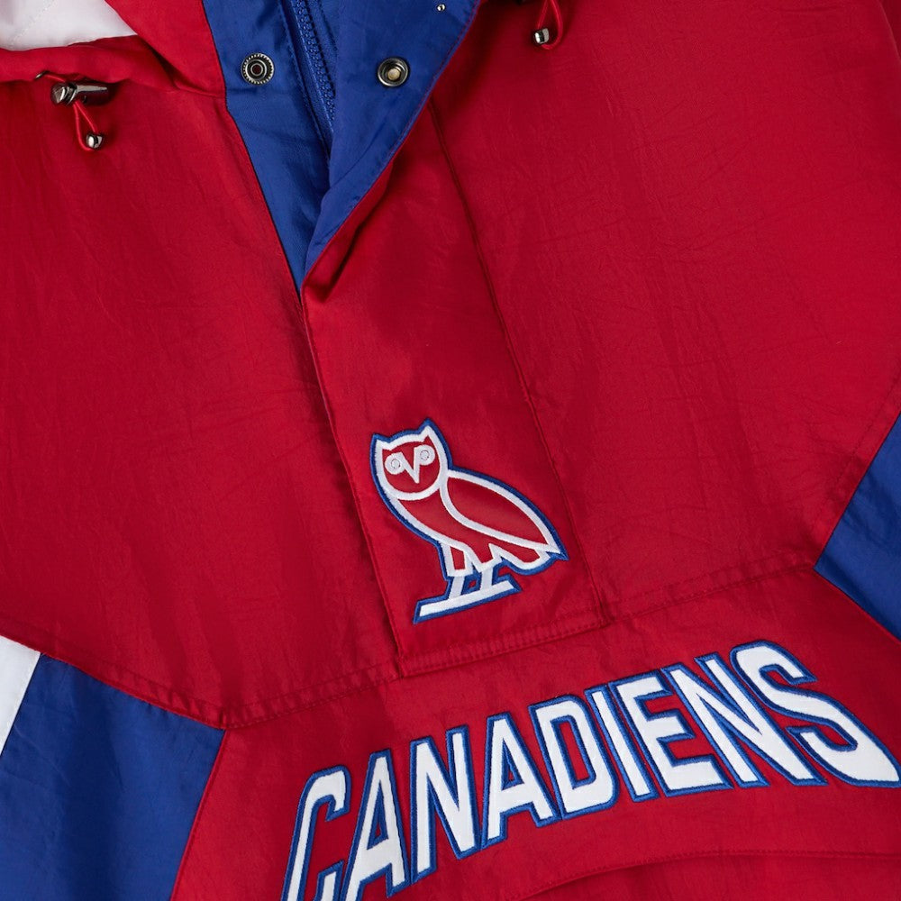 Montreal Canadiens OVO x Starter Half-Zip Hooded Jacket - Red | NHL sale