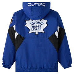 Toronto Maple Leafs OVO x Starter Half-Zip Hooded Jacket - Blue | NHL on sale