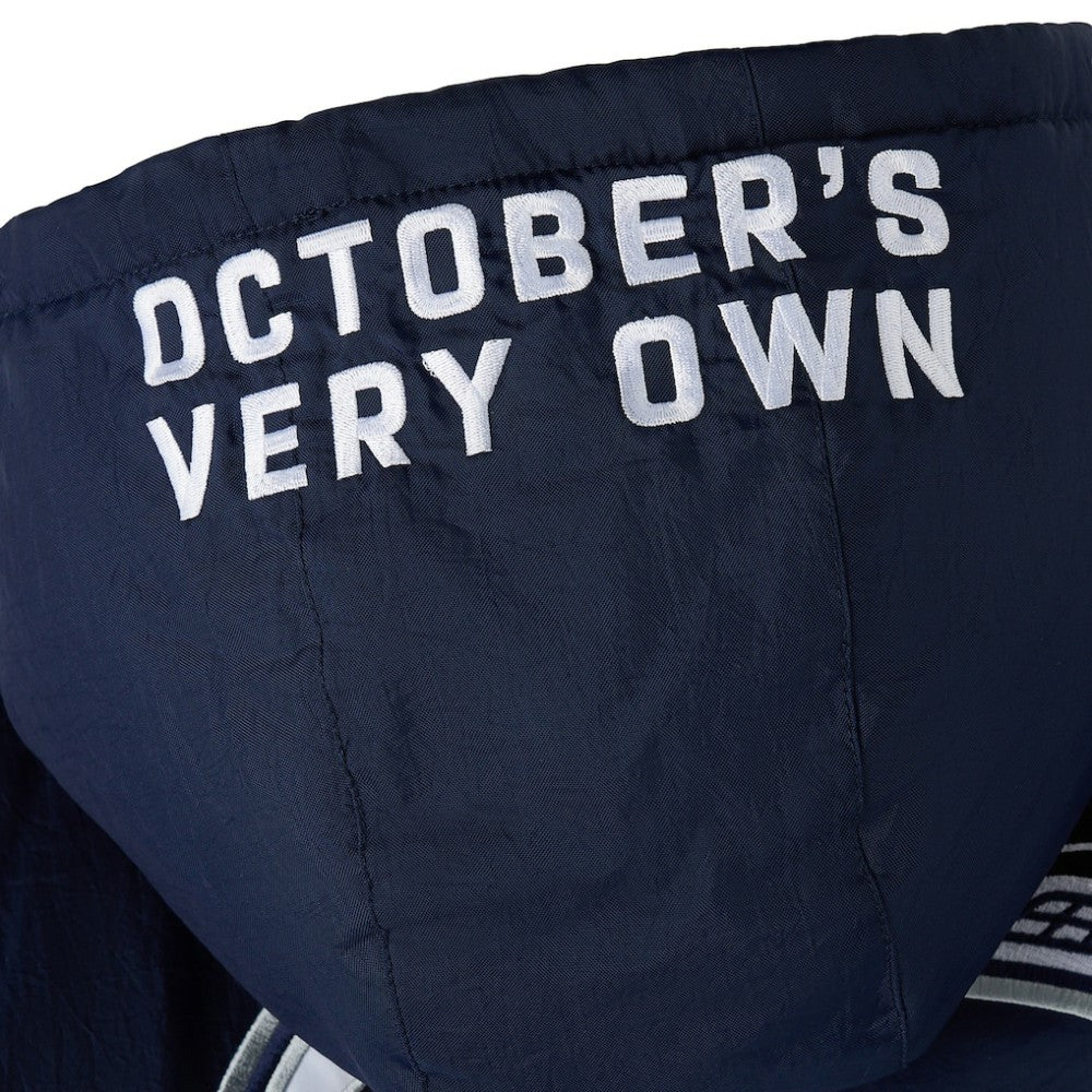 Vancouver Canucks OVO x Starter Half-Zip Hooded Jacket - Blue | NHL Lifestyle