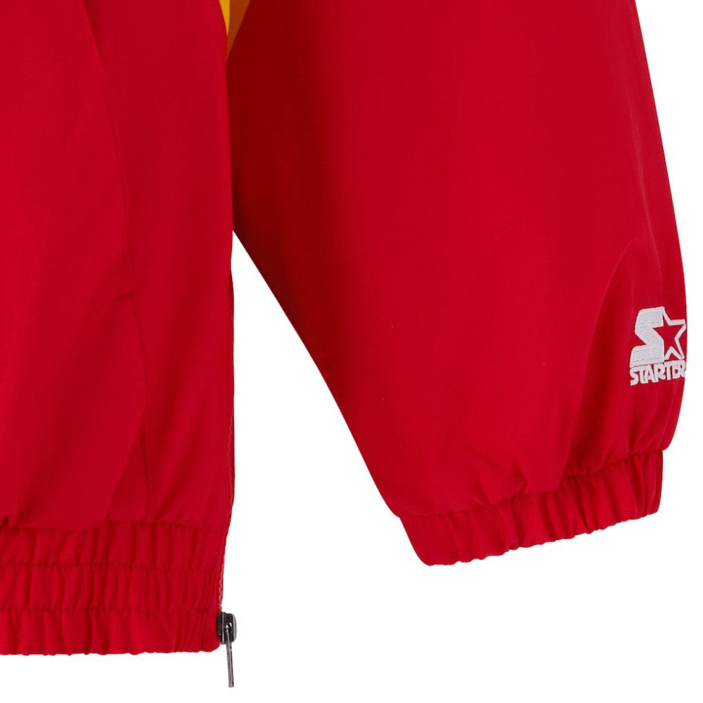 Calgary Flames OVO x Starter Half-Zip Hooded Jacket - Red | NHL Clearance