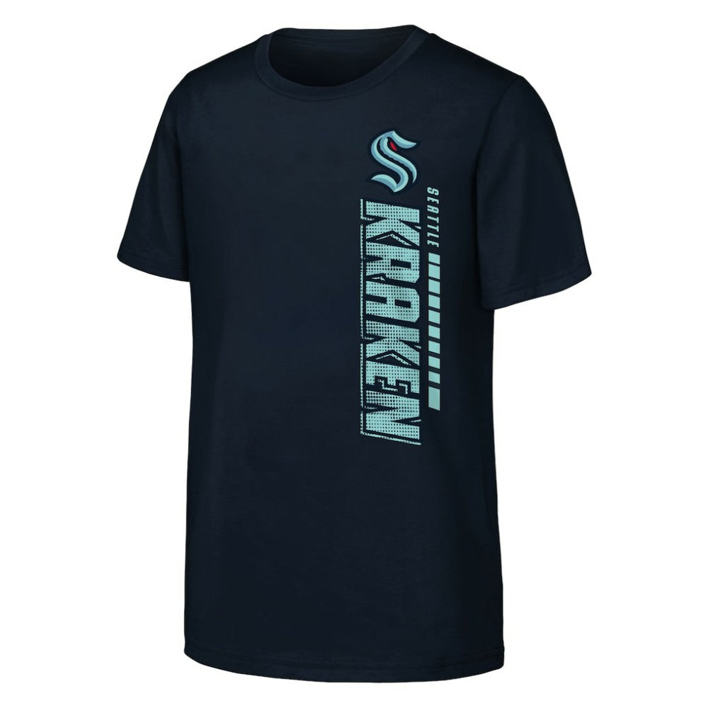 Seattle Kraken Youth Atmosphere T-Shirt - Navy | NHL near me