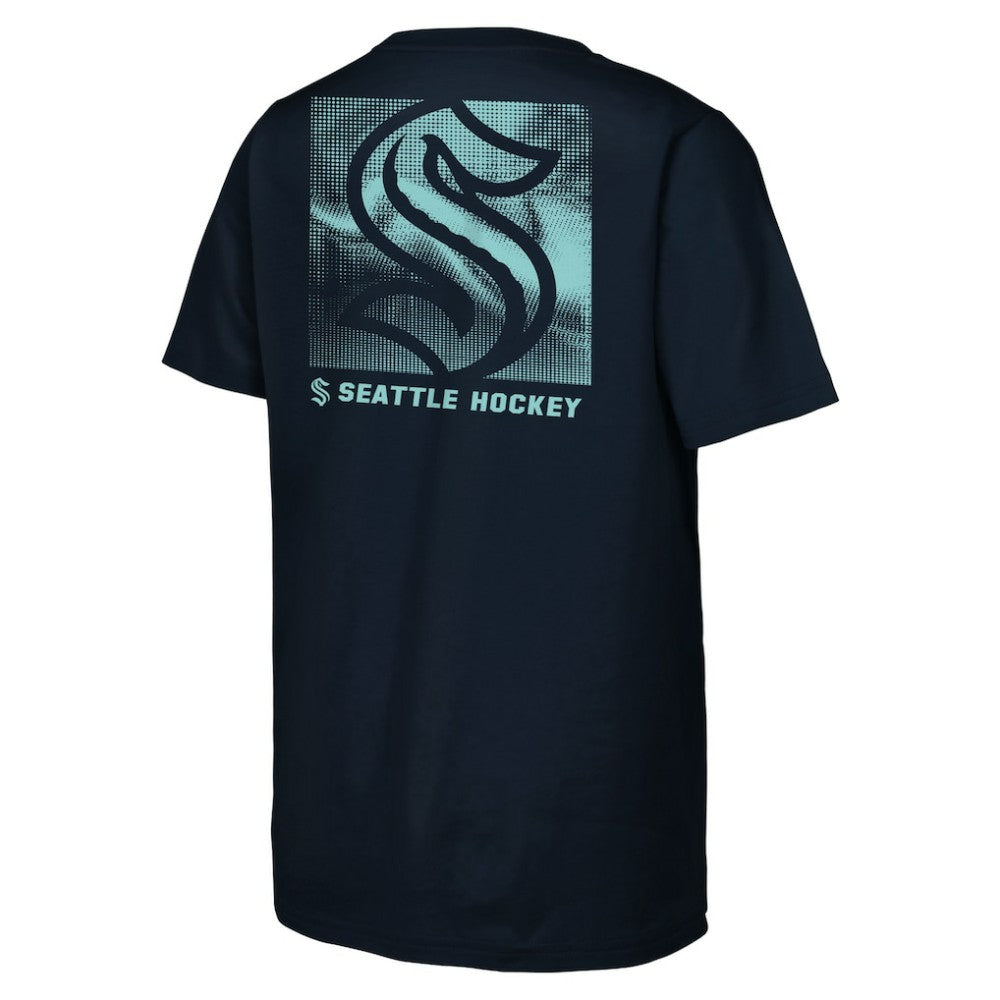 Seattle Kraken Youth Atmosphere T-Shirt - Navy | NHL near me