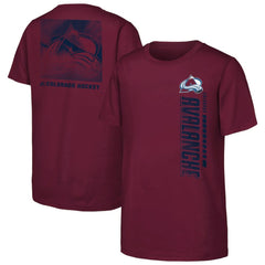Colorado Avalanche Youth Atmosphere T-Shirt - Burgundy | NHL Clearance