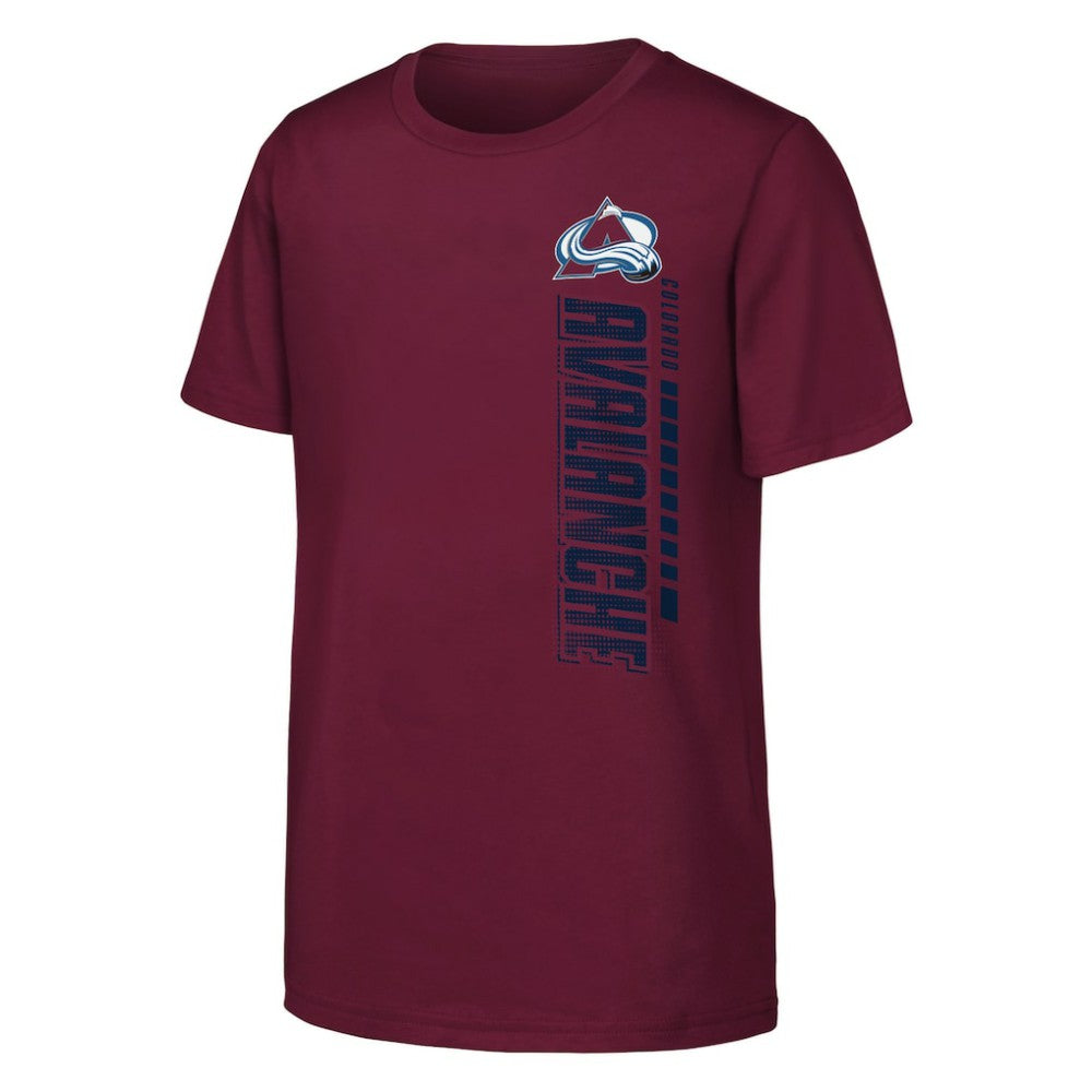 Colorado Avalanche Youth Atmosphere T-Shirt - Burgundy | NHL Clearance