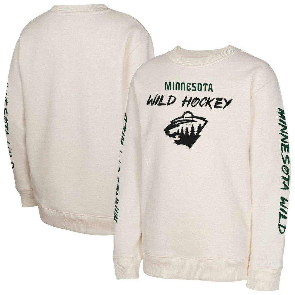 Minnesota Wild Youth Star Power Pullover Sweatshirt - Cream | NHL online