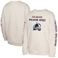 Colorado Avalanche Youth Star Power Pullover Sweatshirt - Cream | NHL online