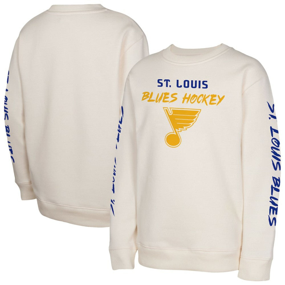 St. Louis Blues Youth Star Power Pullover Sweatshirt - Cream | NHL online