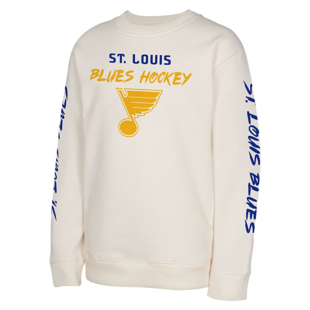 St. Louis Blues Youth Star Power Pullover Sweatshirt - Cream | NHL online