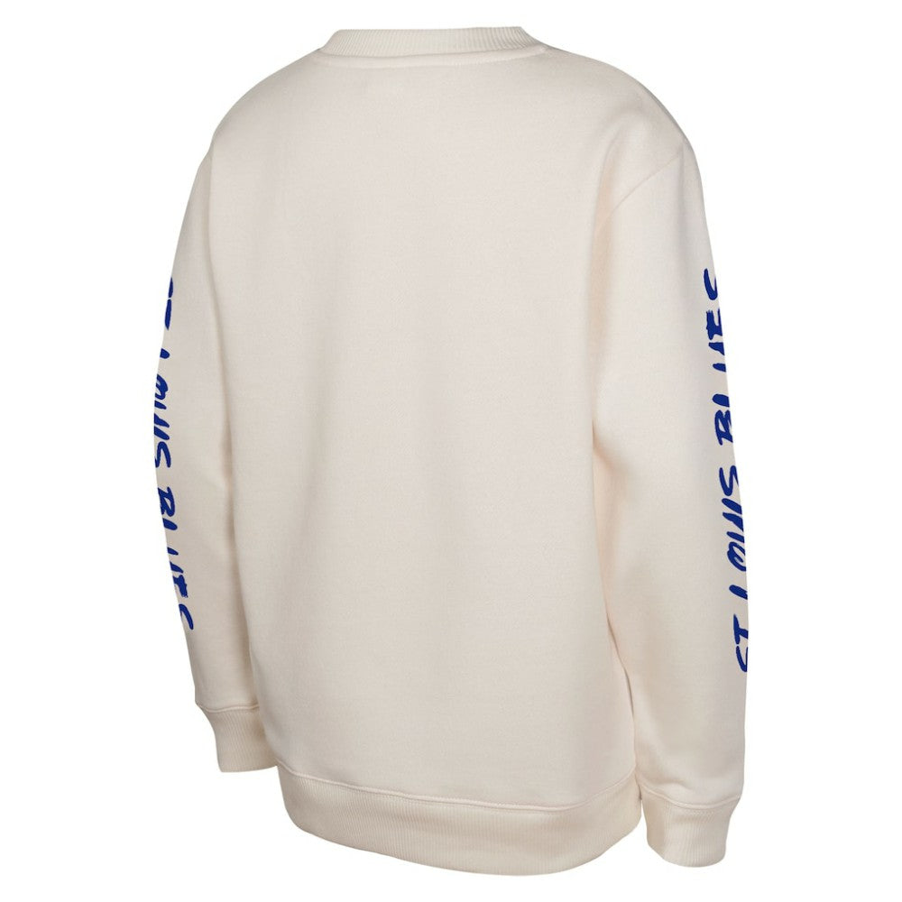 St. Louis Blues Youth Star Power Pullover Sweatshirt - Cream | NHL online