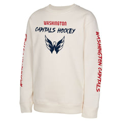 Washington Capitals Youth Star Power Pullover Sweatshirt - Cream | NHL online