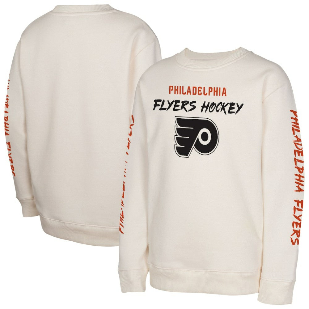 Philadelphia Flyers Youth Star Power Pullover Sweatshirt - Cream | NHL near me