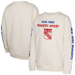 New York Rangers Youth Star Power Pullover Sweatshirt - Cream | NHL discount