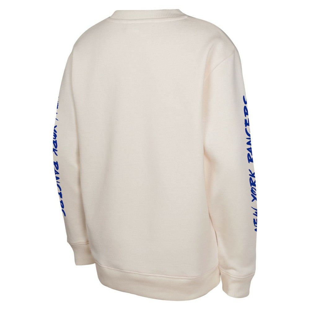 New York Rangers Youth Star Power Pullover Sweatshirt - Cream | NHL discount