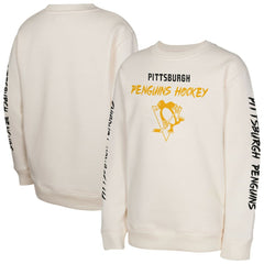 Pittsburgh Penguins Youth Star Power Pullover Sweatshirt - Cream | NHL near me