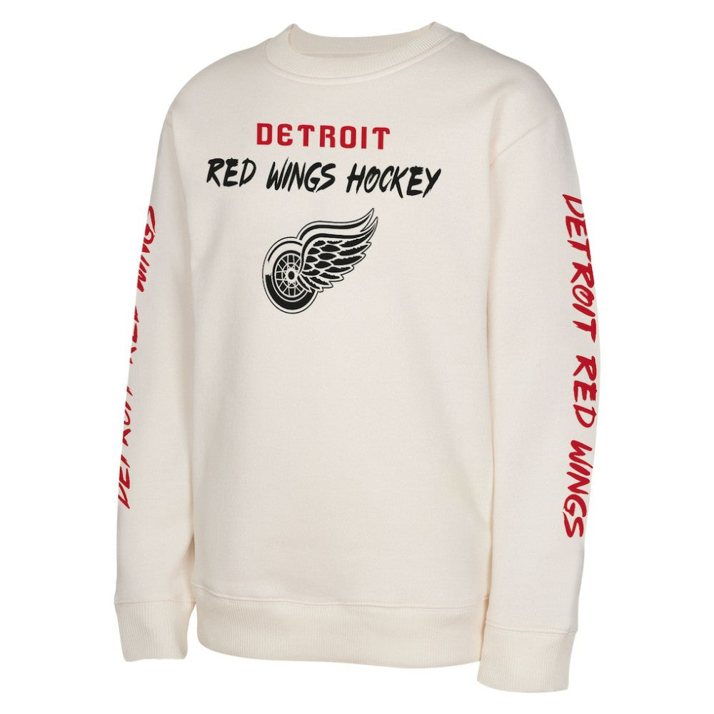 Detroit Red Wings Youth Star Power Pullover Sweatshirt - Cream | NHL sale