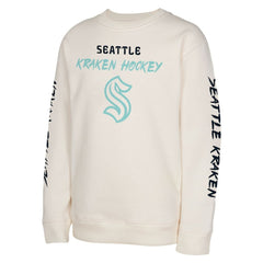 Seattle Kraken Youth Star Power Pullover Sweatshirt - Cream | NHL Lifestyle