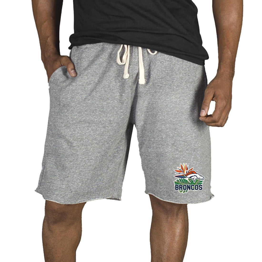 Denver Broncos Concepts Sport Mainstream Tri-Blend Shorts - Gray - NFL