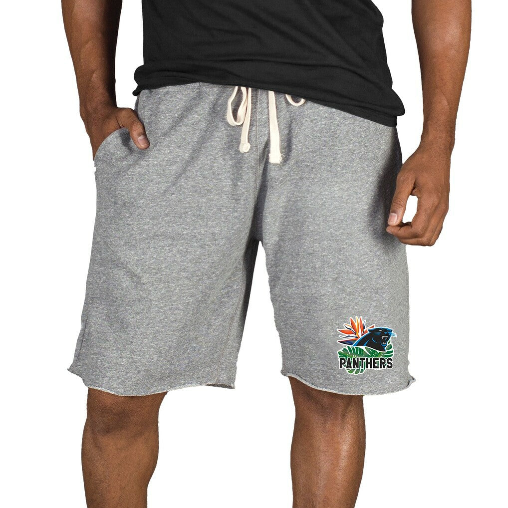 Carolina Panthers Concepts Sport Mainstream Tri-Blend Shorts - Gray - NFL