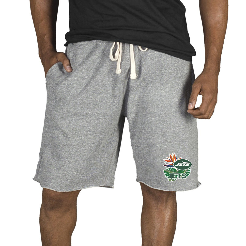 New York Jets Concepts Sport Mainstream Tri-Blend Shorts - Gray - NFL