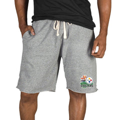 Pittsburgh Steelers Concepts Sport Mainstream Tri-Blend Shorts - Gray - NFL