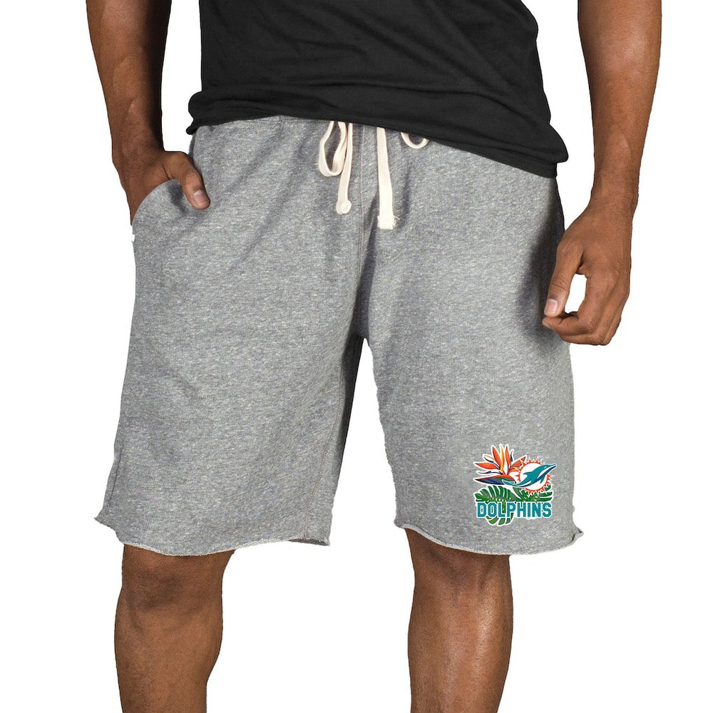 Miami Dolphins Concepts Sport Mainstream Tri-Blend Shorts - Gray - NFL
