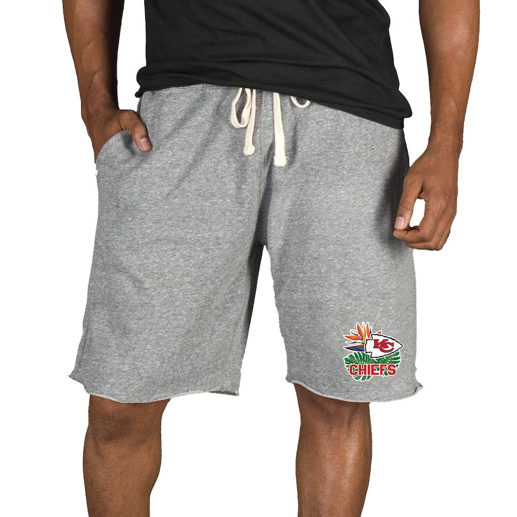 Kansas City Chiefs Concepts Sport Mainstream Tri-Blend Shorts - Gray - NFL