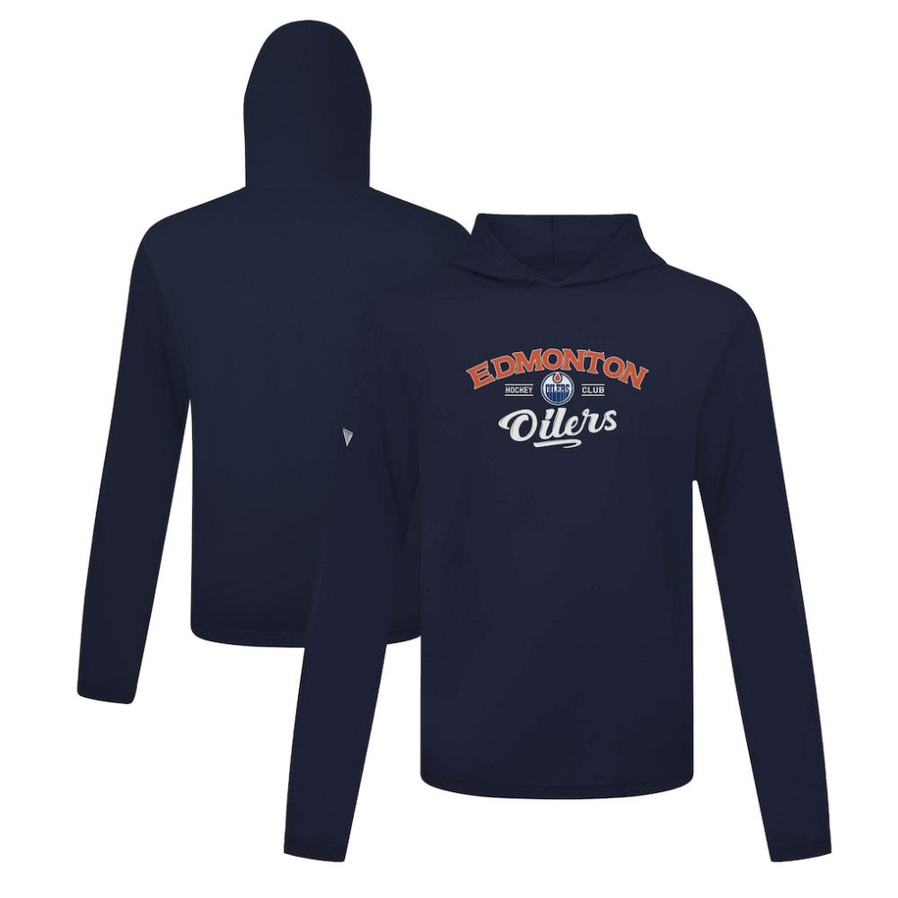 Edmonton Oilers Levelwear Anthem Ice Wall Pullover Hoodie - Navy | NHL sale