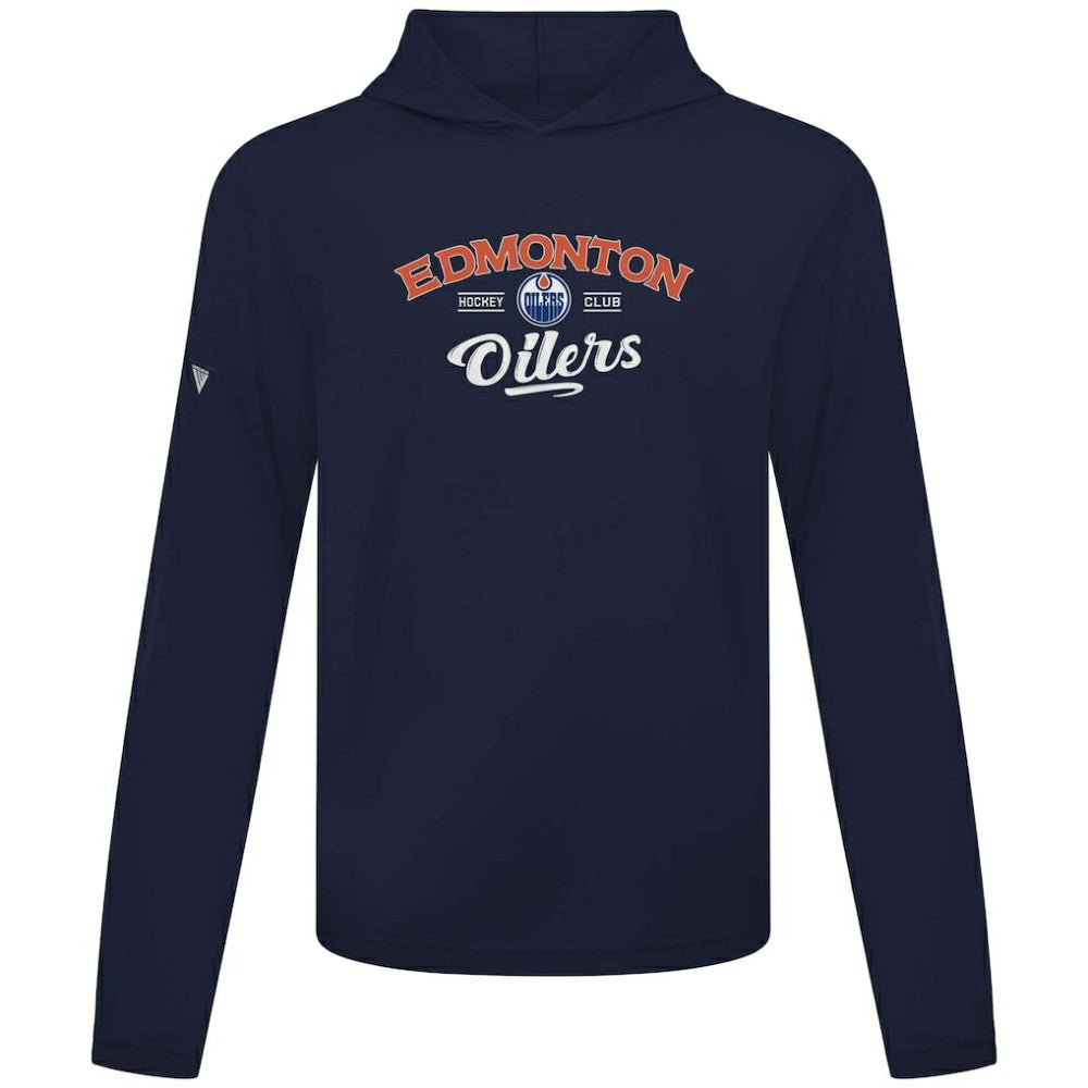 Edmonton Oilers Levelwear Anthem Ice Wall Pullover Hoodie - Navy | NHL sale